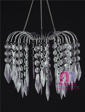 Acrylic bead chandeliers