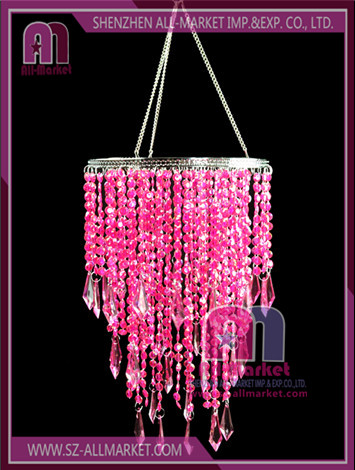 Red Beaded Chandelier