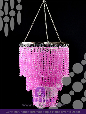 Hanging  Pink Crystal Chandelier AMC2250DL-2
