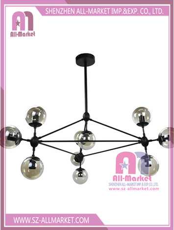 Glass Chandelier Lighting 10 Bulbs Lily Multi Head