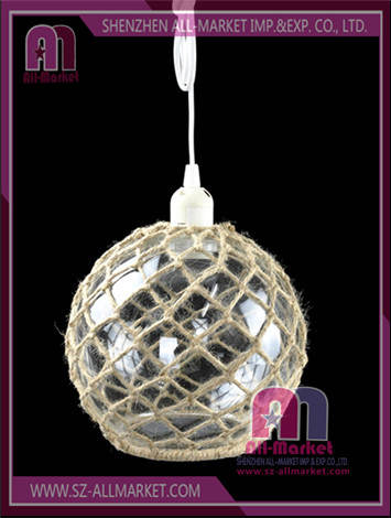 Hemp Rope Glass Lamp Shade LG1571B