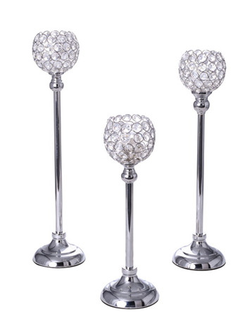 Crystal Candle Holder Set