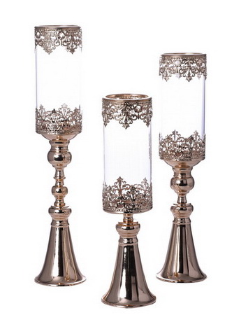 Glass Candle Holder Set ZSG17726