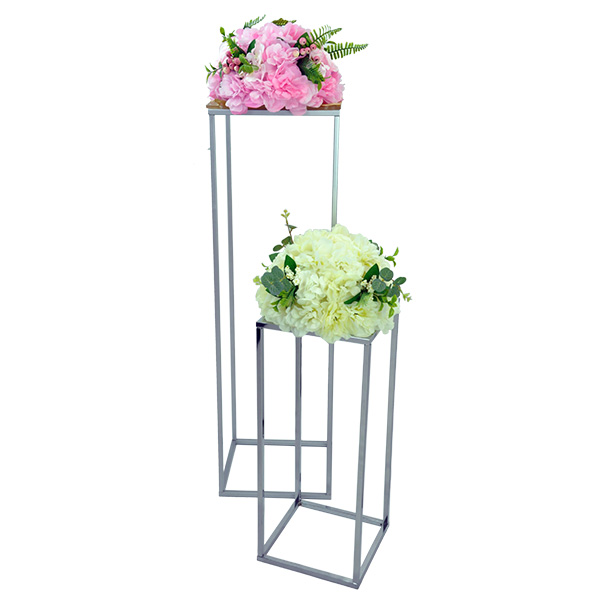 Rectangle Metal Wedding Flower Vase