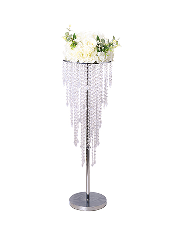 Elegant European Style Crystal Wedding Pillar Decoration